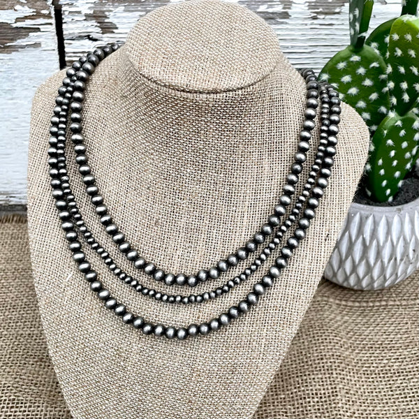 Faux Navajo Pearl Necklace - Style 5