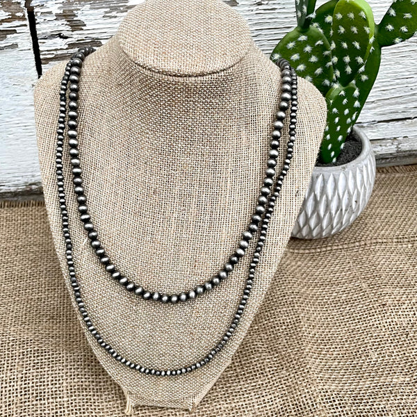 Faux Navajo Pearl Necklace - Style 4